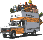 Aislin cartoon, 'U-Haul Truck'