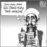 Aislin cartoon October 12, 2001. (Osama Bin Laden)  U.S. air drops food-aid packages in Afghanistan.