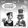 Aislin cartoon March 16, 2002.  Saint Patrick's Day in Montreal.