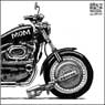 Aislin cartoon May 7, 2002.  Hells Angels leader Mom Boucher is sentenced to life in jail.