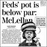 Aislin cartoon May 9, 2002.  Canadian government tries growing pot.