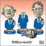 Aislin cartoon March 13, 2003. Bobble heads -   The Quebec election campaign heats up. 
