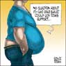 Aislin cartoon September 19, 2003.  Montreal blue-collar workers are as lovable as ever. 