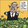Aislin Cartoon February 5, 2004. Paul Martin's Canada Steamship Lines benefited greatly from federal largesse