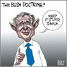 Aislin cartoon July 28, 2004.  George W. Bush popularity confounded the elites.