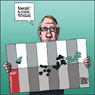 Aislin cartoon June 23, 2004. Montreal de-merger votes put an end to dreams of 'one island, one city.'