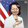 Aislin Cartoon July 26, 2006. Condoleezza Rices stance is decidedly pro-Israel in the Lebanese conflict. 