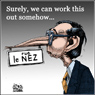Aislin Cartoon October 28, 2006.  Controversy erupts over renaming Park Ave. Will it become rue Bob? 