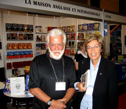 Louise Beaudoin poses with Aislin