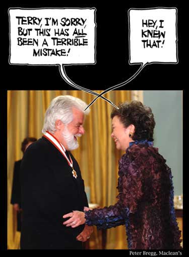 Aislin with Governor-General Adrienne Clarkson
